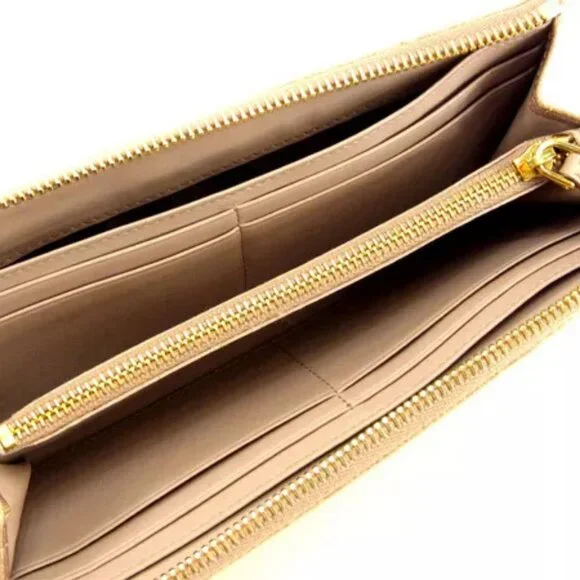 miumiu Wallet Purse Long Wallet Pink Woman Authentic Used